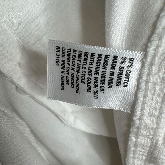 Crown & Ivy Charlotte Pants Tan Flat Front Size 10 - Picture 8 of 13